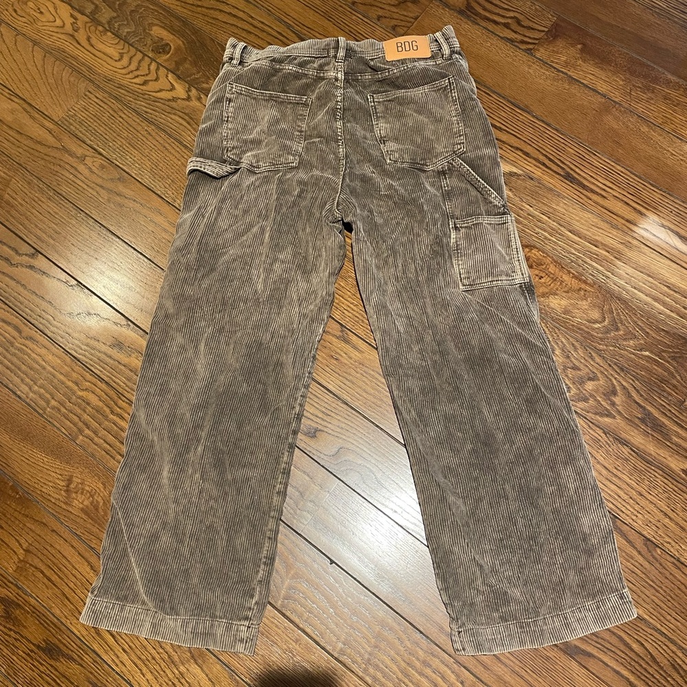 Urban Outfitters brown corduroy baggy carpenter pants